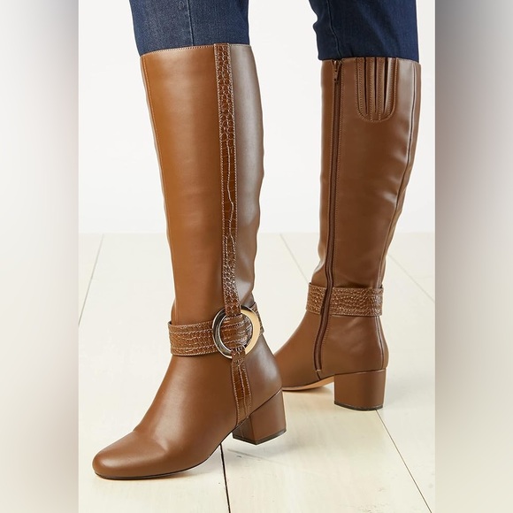 Comfort View Women’s Wide Width Vale Calf Boot Tall Knee High Size 9 Like new - Picture 2 of 16